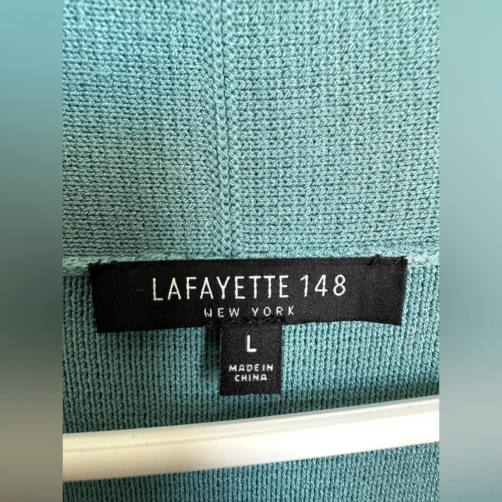 Lafayette 148 New York long‎ cardigan sleeveless NWOT Large
